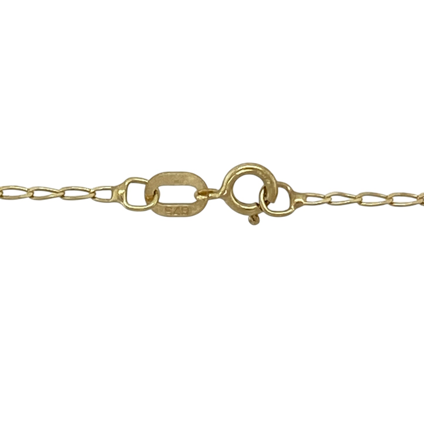 9ct Gold & Diamond Elephant 18" Necklace