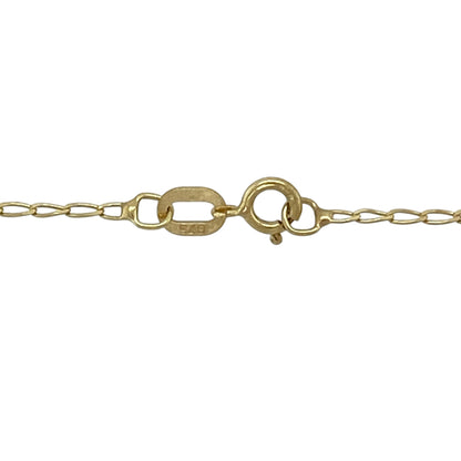 9ct Gold & Diamond Elephant 18" Necklace