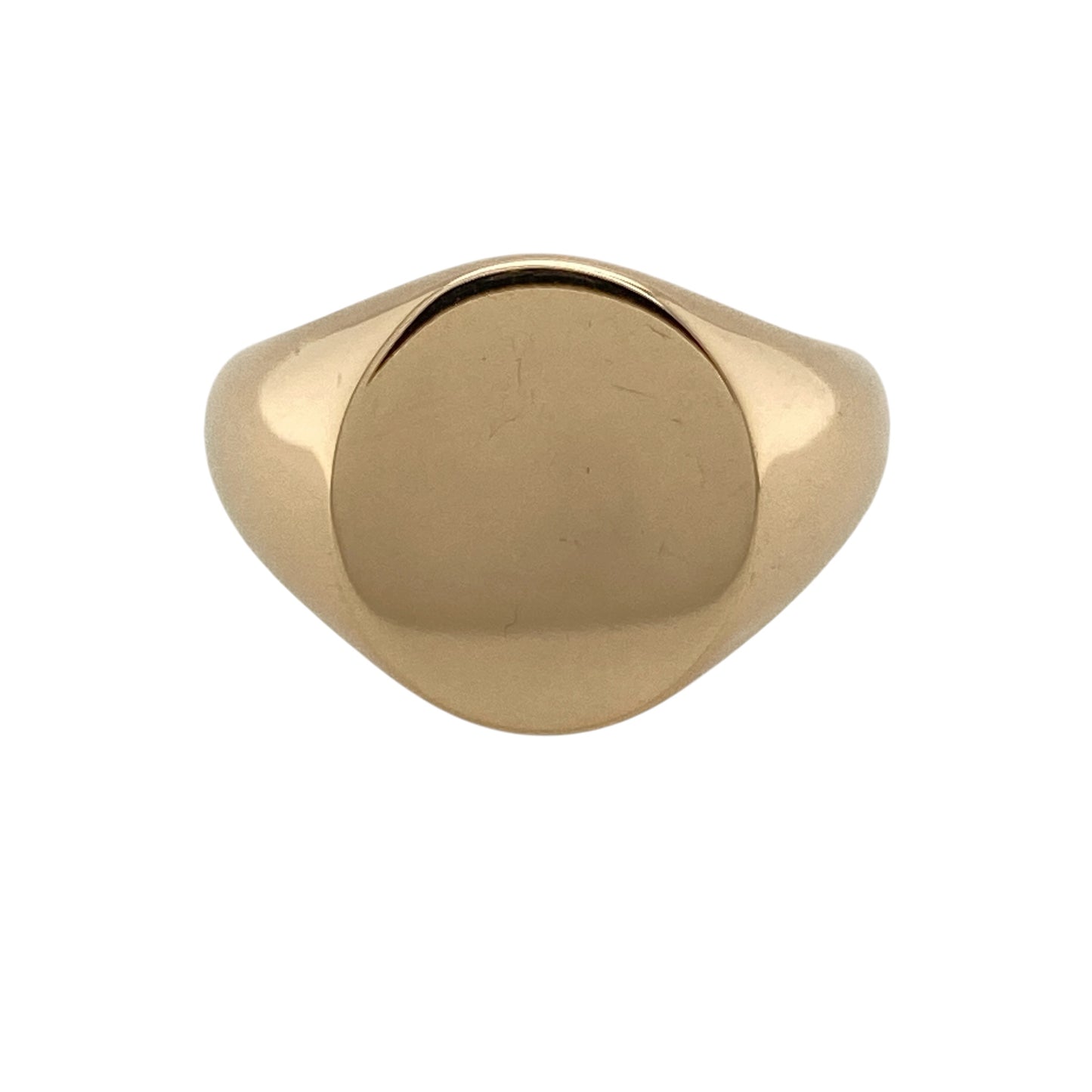18ct Gold Clogau Plain Oval Signet Ring