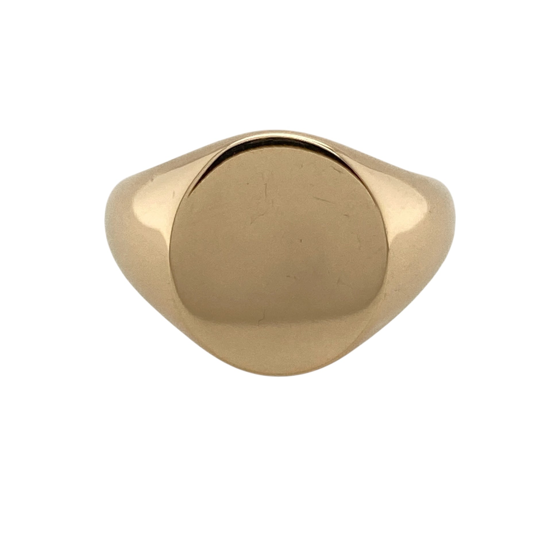 18ct Gold Clogau Plain Oval Signet Ring