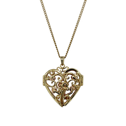 9ct Gold Clogau Kensington Heart Key Locket 18" Necklace