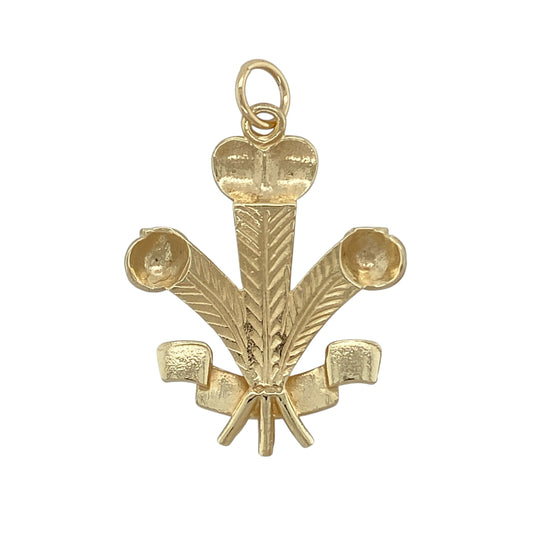 Bring bold Welsh heritage style and timeless symbolism to your collection with this pre-owned 9ct yellow gold large Three Feathers pendant, featuring a striking design with meaningful appeal—perfect for everyday wear or as a standout statement piece.

Design: The pendant showcases the iconic Welsh Three Feathers motif in a large and eye-catching design, offering a classic and distinguished appearance.