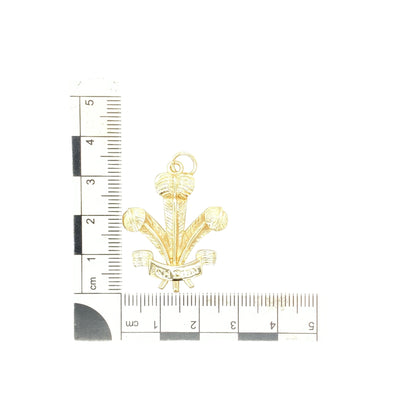 9ct Gold Welsh Three Feathers Pendant
