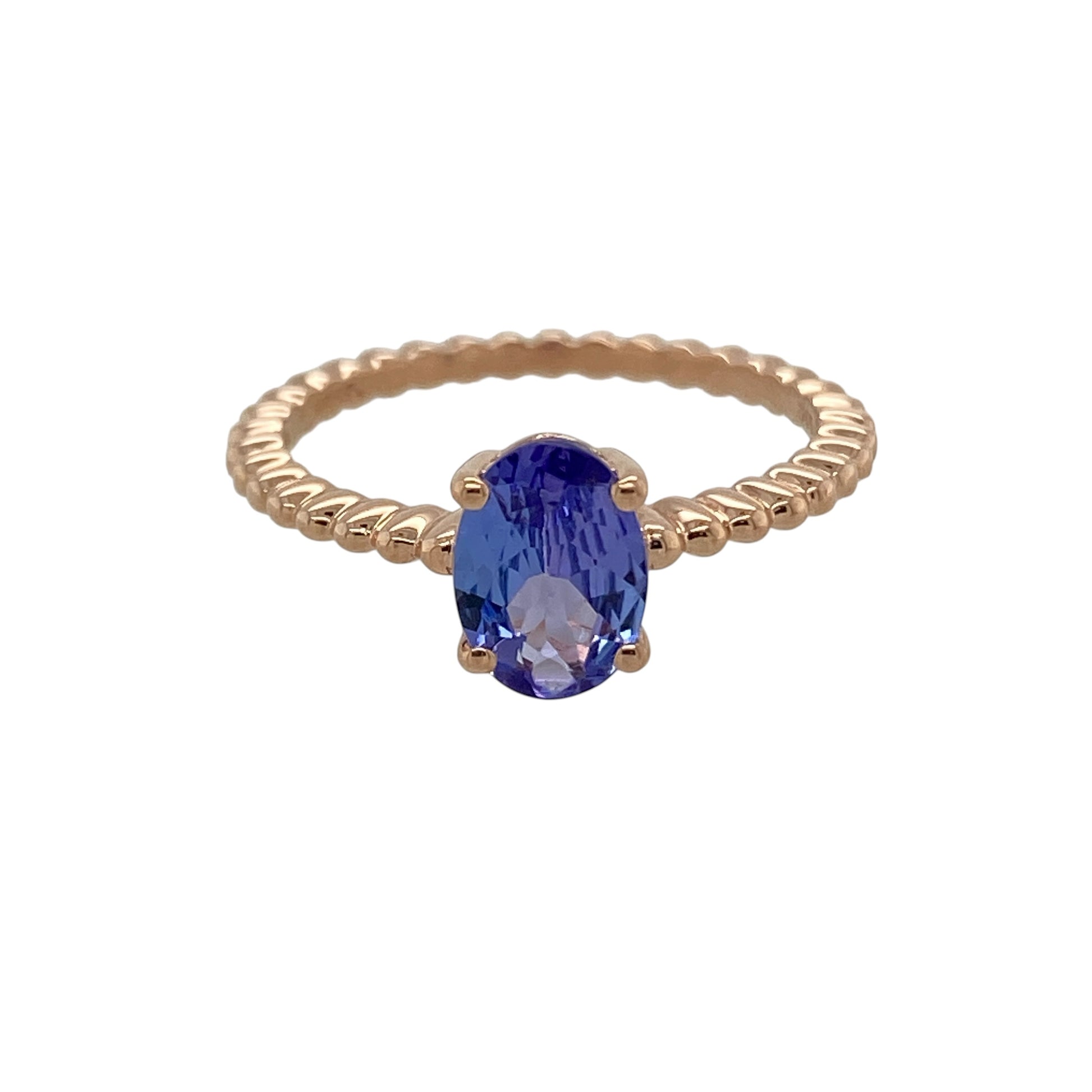 9ct Gold & Tanzanite Solitaire Ring