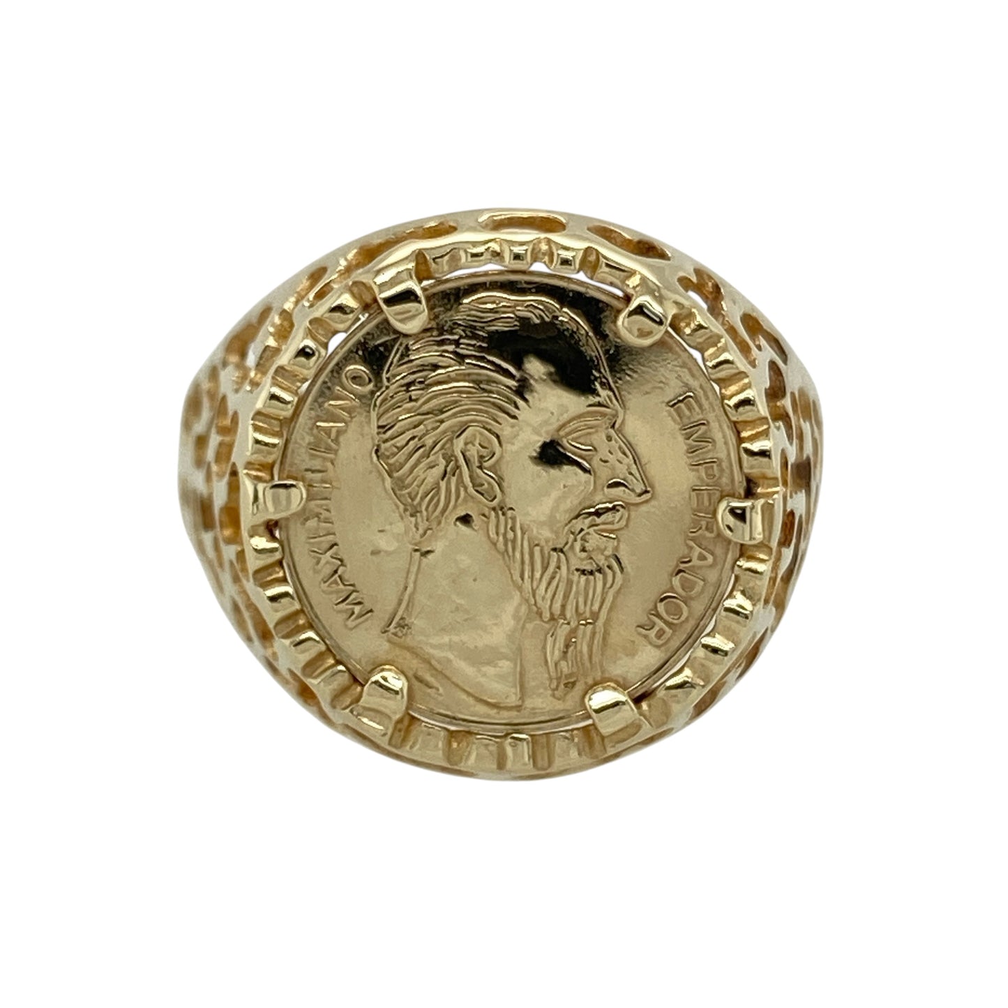 9ct Gold Coin Style Ring