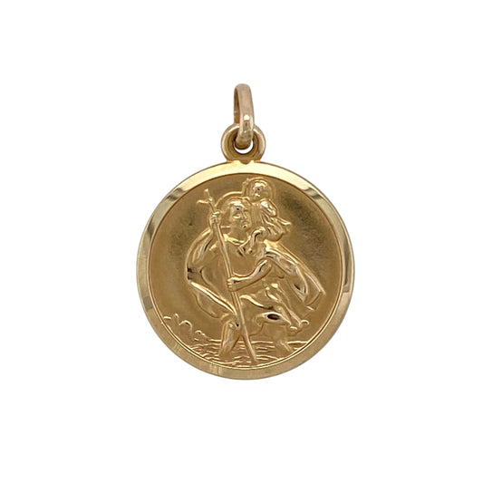 9ct Gold St Christopher Pendant