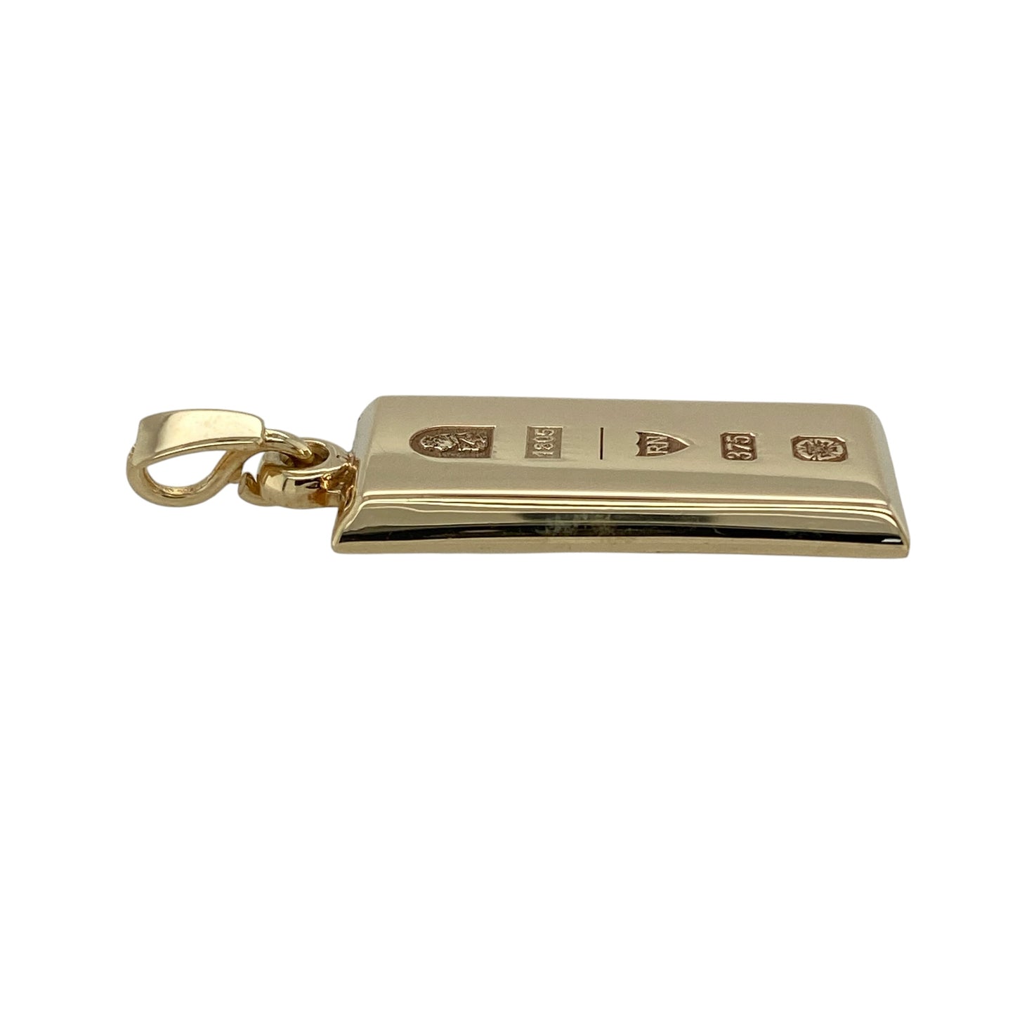 9ct Solid Gold Ingot Pendant