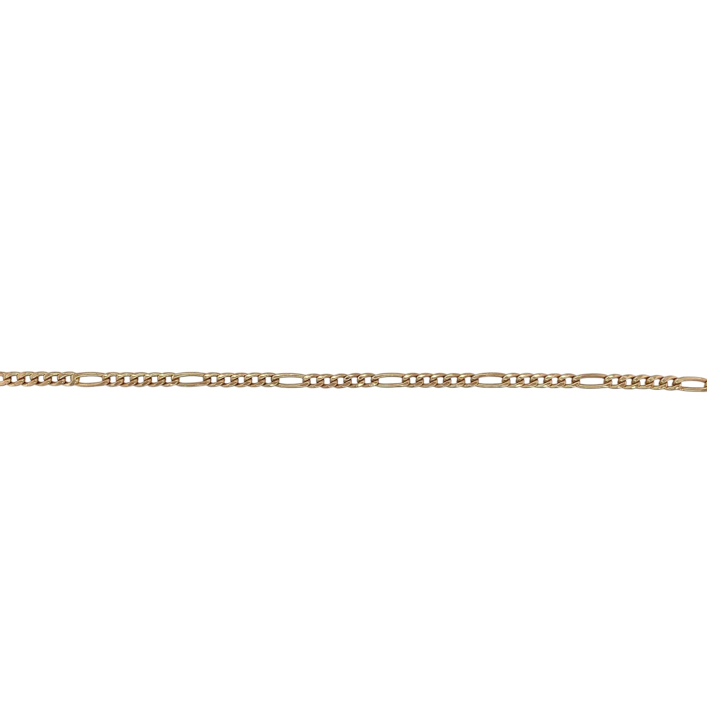 9ct Gold 7" Figaro Bracelet