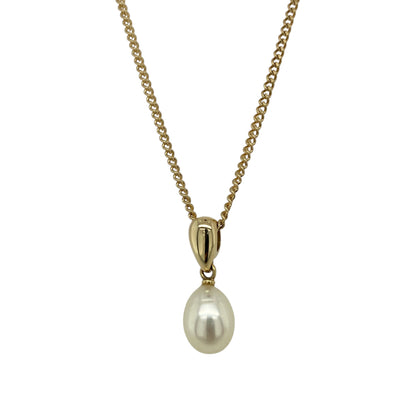 9ct Gold & Pearl 18" Necklace