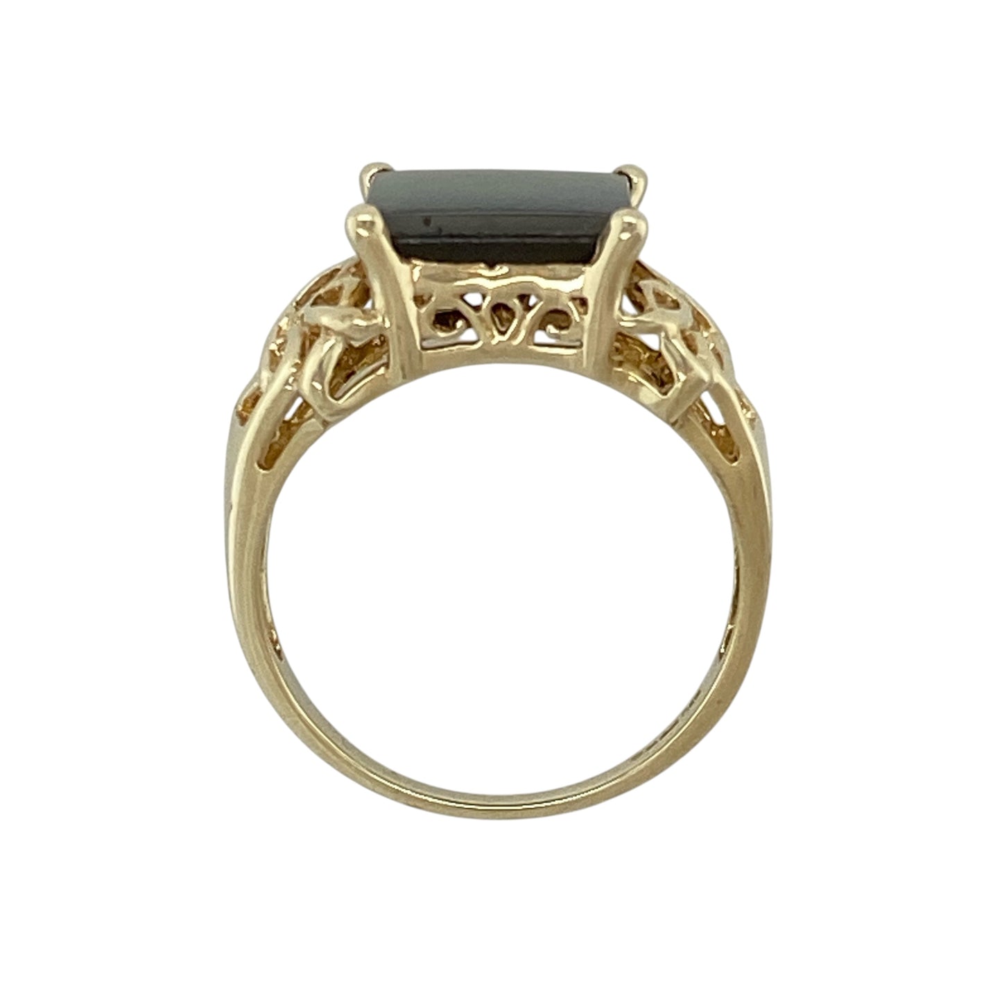 9ct Gold & Ammolite Signet Ring