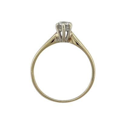 9ct Gold & Cubic Zirconia Set Solitaire Ring