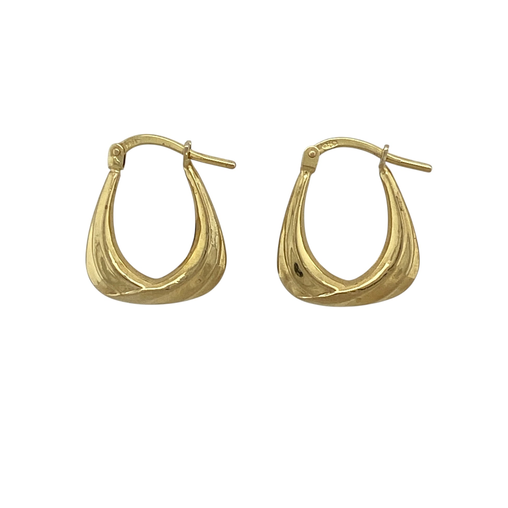 9ct Gold Handbag Creole Earrings