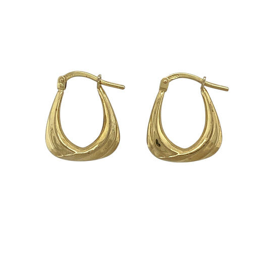 9ct Gold Handbag Creole Earrings