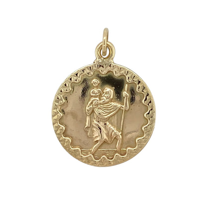 9ct Gold St Christopher Pendant