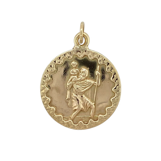 9ct Gold St Christopher Pendant