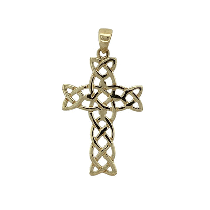 9ct Gold Celtic Open Cross Pendant