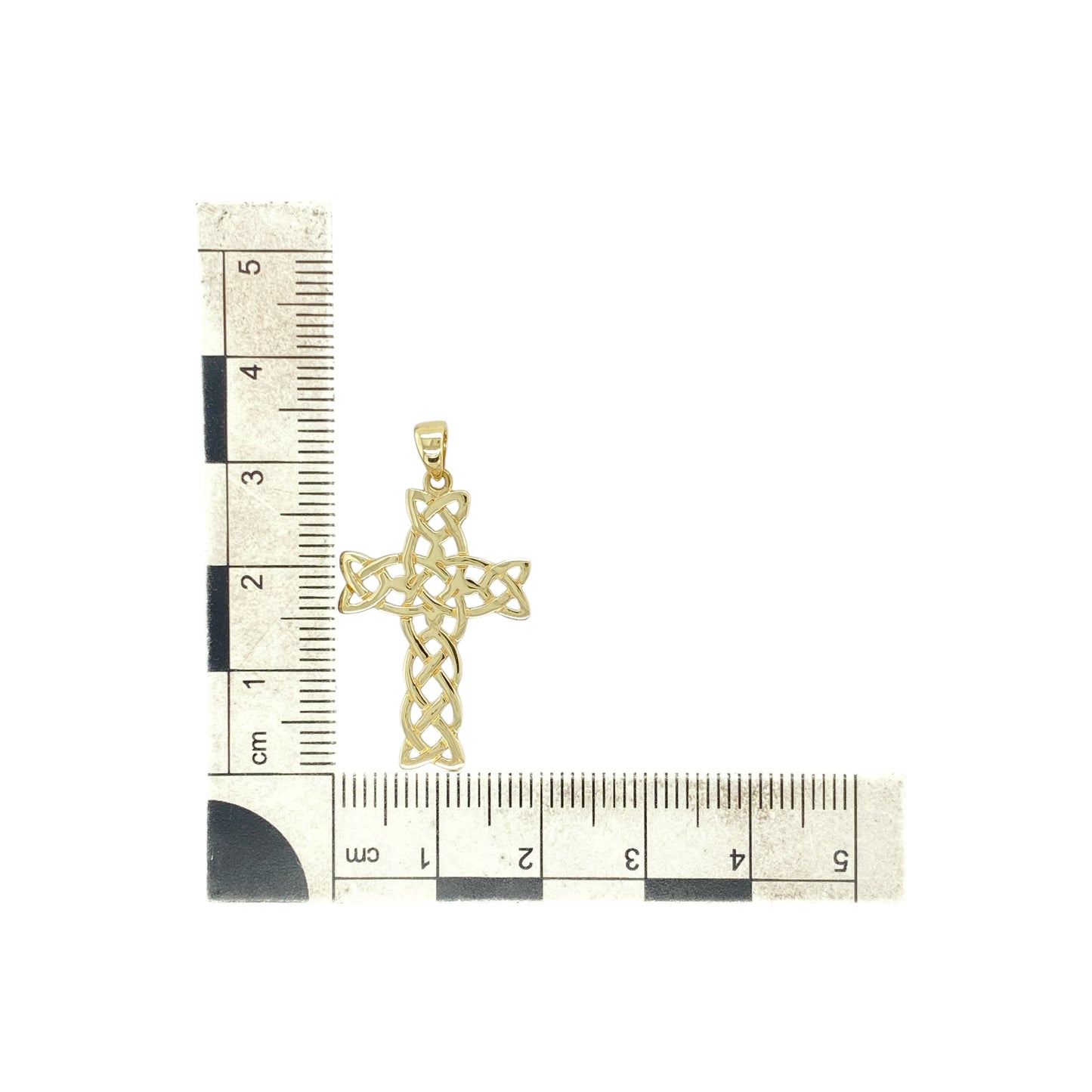 9ct Gold Celtic Open Cross Pendant