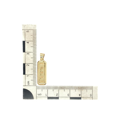 9ct Gold Ingot Pendant