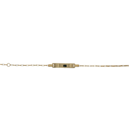 9ct Gold 5.5" - 6.5" Identity Bracelet