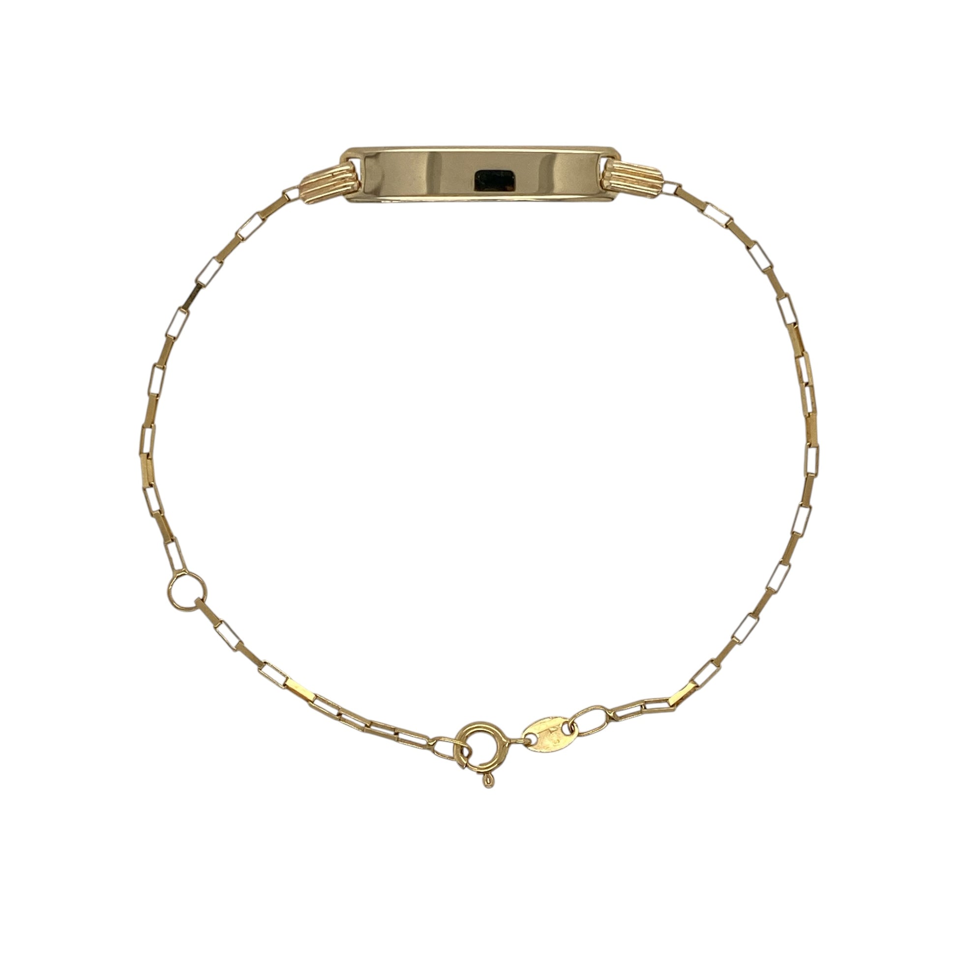 9ct Gold 5.5" - 6.5" Identity Bracelet