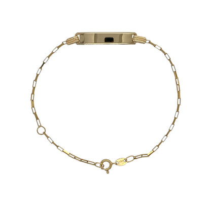 9ct Gold 5.5" - 6.5" Identity Bracelet