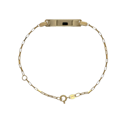 9ct Gold 5.5" - 6.5" Identity Bracelet