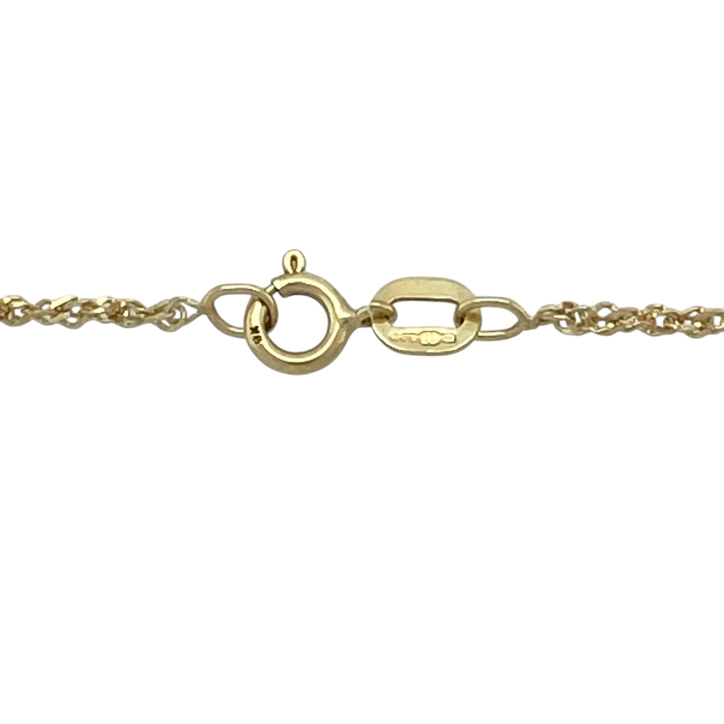 9ct Gold & Opalique Oval 18" Necklace