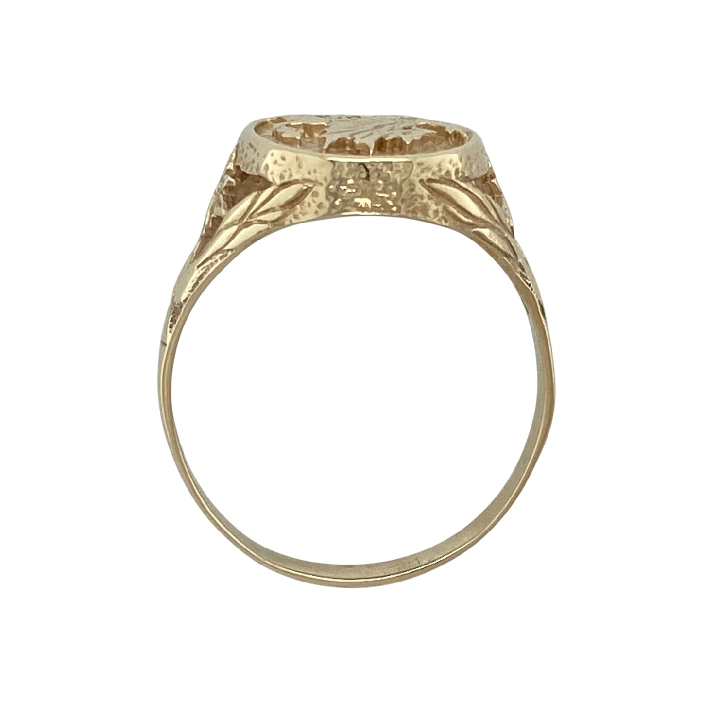 9ct Gold Welsh Dragon Oval Signet Ring