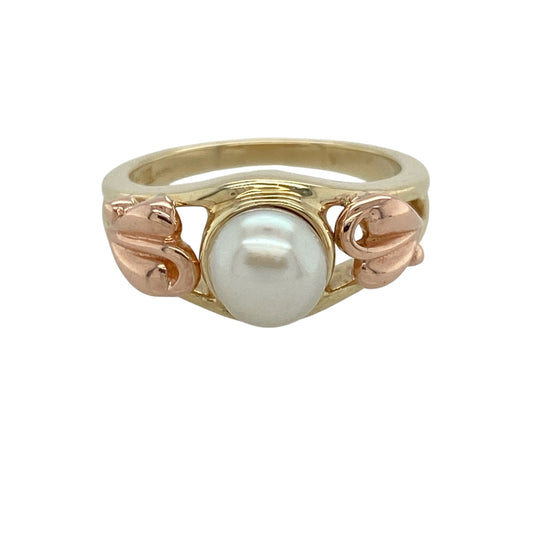 9ct Gold & Pearl Tree of Life Ring