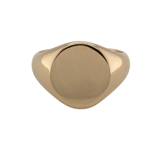 18ct Gold Clogau Plain Oval Signet Ring