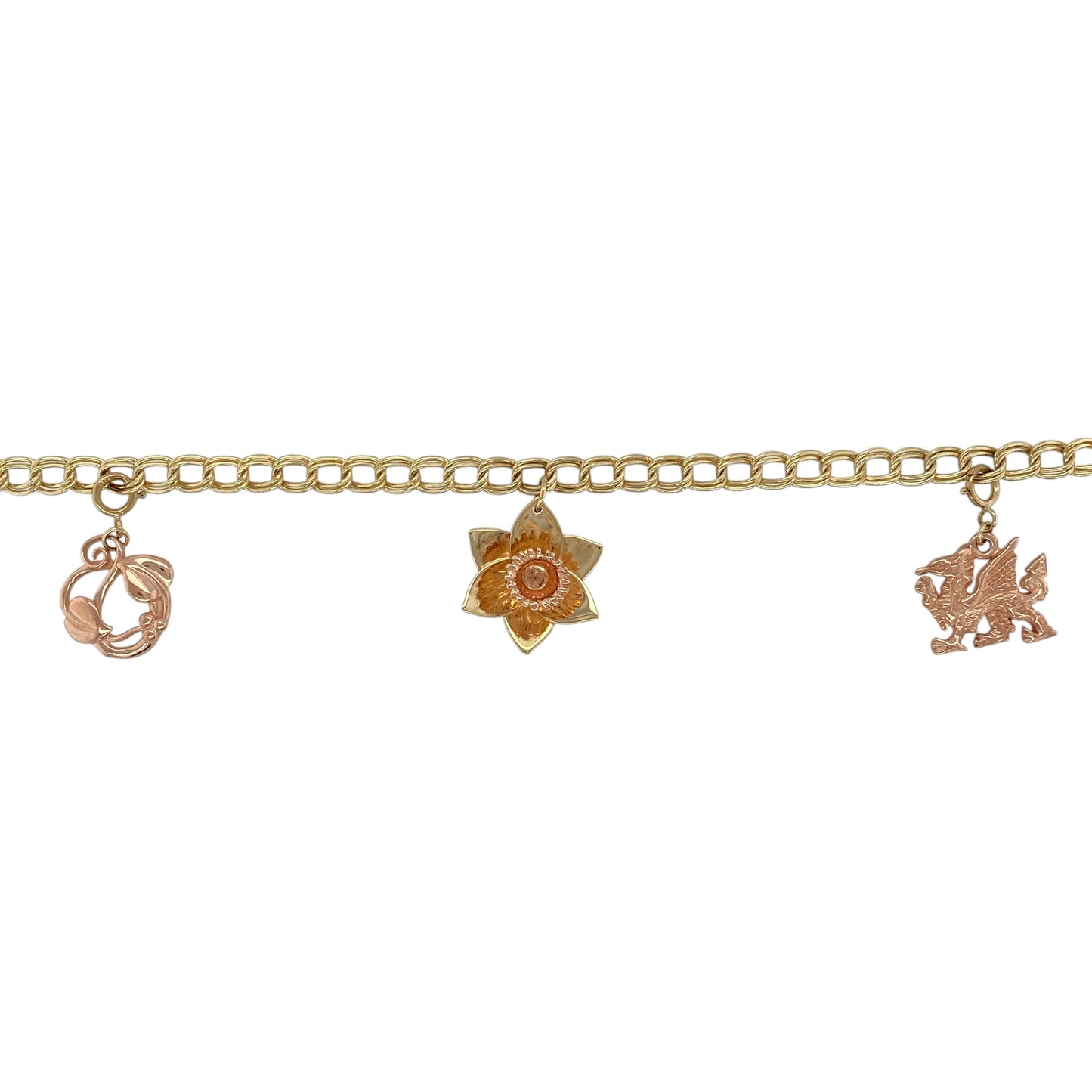 9ct Gold Clogau 7.5" Charm Bracelet