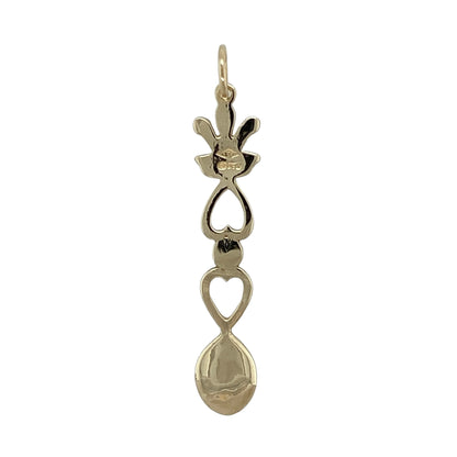 Celebrate Welsh heritage and traditional craftsmanship with this pre-owned 9ct yellow gold Welsh Three Feathers lovespoon pendant, featuring a meaningful symbolic design with timeless sentimental appeal—perfect for gifting, collecting, or everyday wear.

Design: The pendant features a traditional Welsh lovespoon design incorporating the iconic Three Feathers emblem, creating an elegant and heritage-inspired piece with intricate detailing.