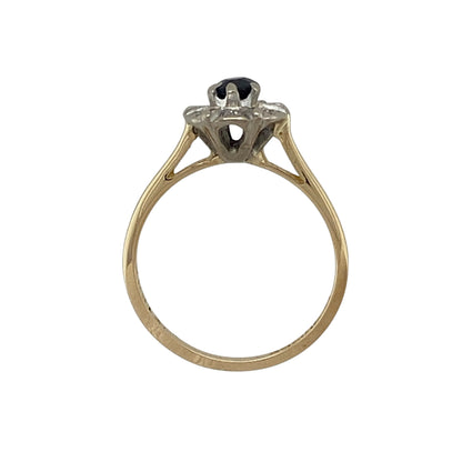 18ct Gold Diamond & Sapphire Ring