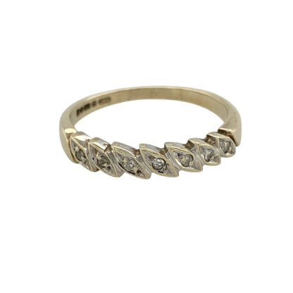9ct Gold & Diamond Band Ring