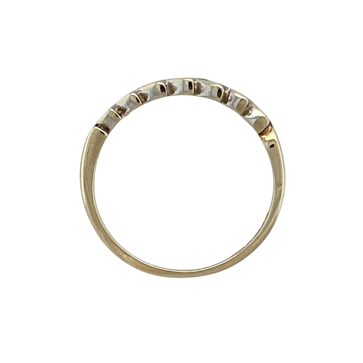 9ct Gold & Diamond Band Ring