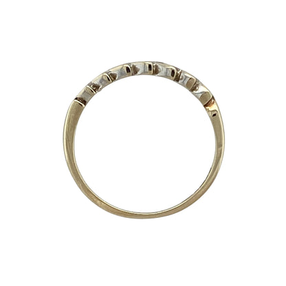 9ct Gold & Diamond Band Ring