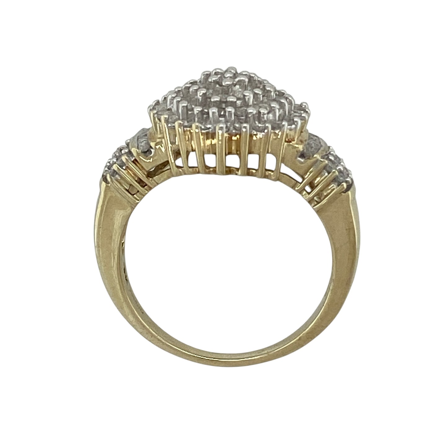 9ct Gold & Diamond Set Cluster Ring