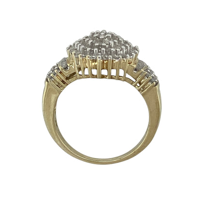 9ct Gold & Diamond Set Cluster Ring