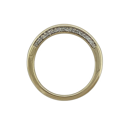 9ct Gold & Diamond Set Band Ring