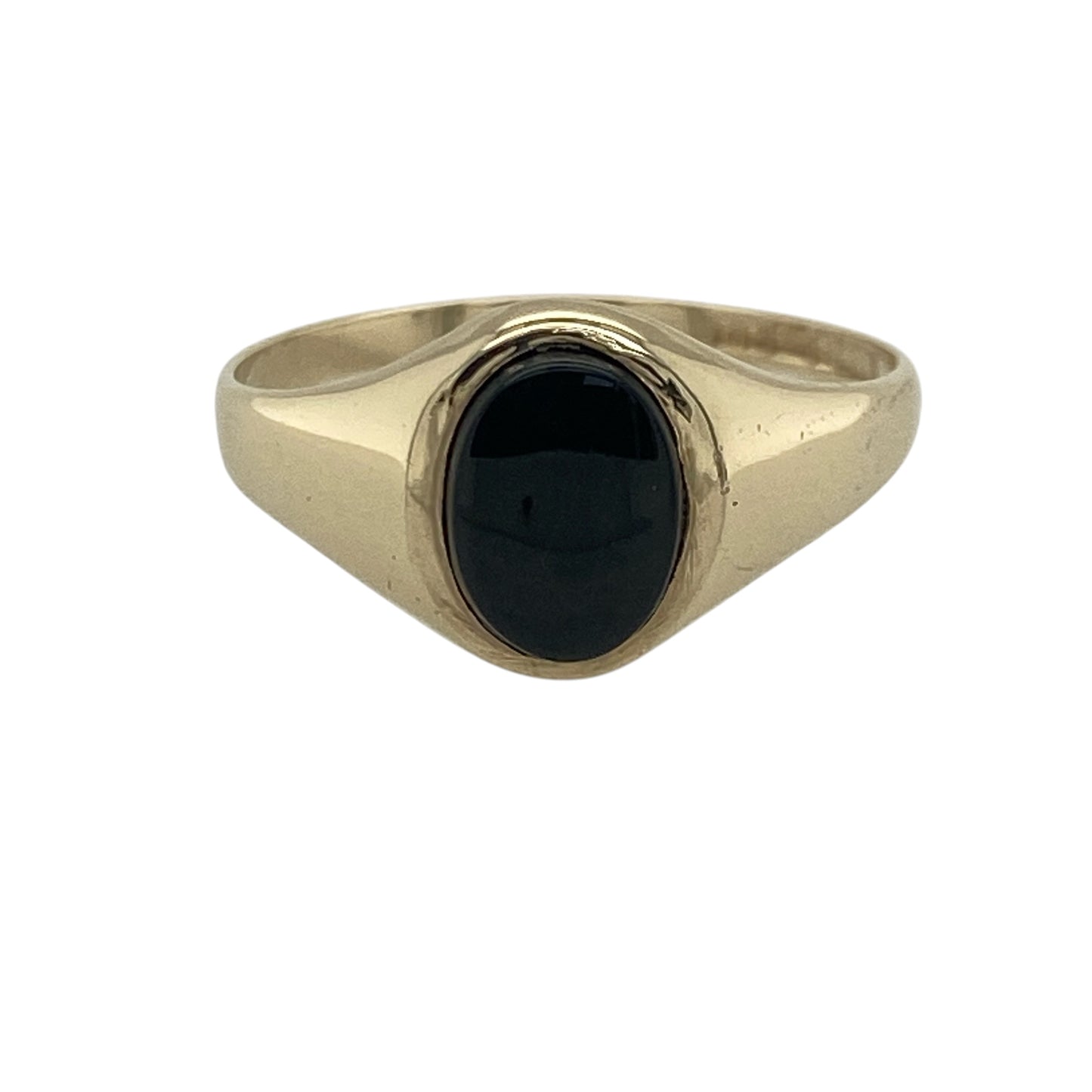 9ct Gold & Onyx Oval Signet Ring