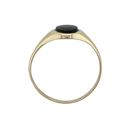 9ct Gold & Onyx Oval Signet Ring
