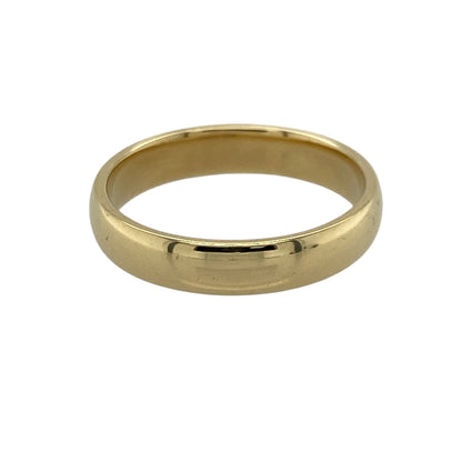 18ct Gold 4mm Wedding Band Ring