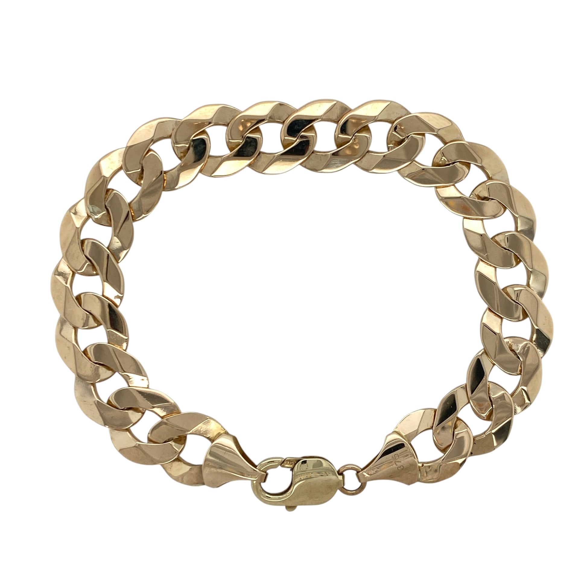 9ct Gold 8.5" Curb Bracelet
