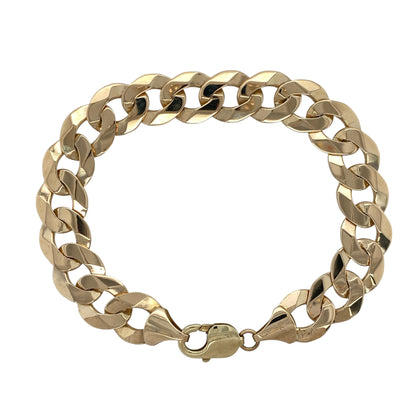 9ct Gold 8.5" Curb Bracelet