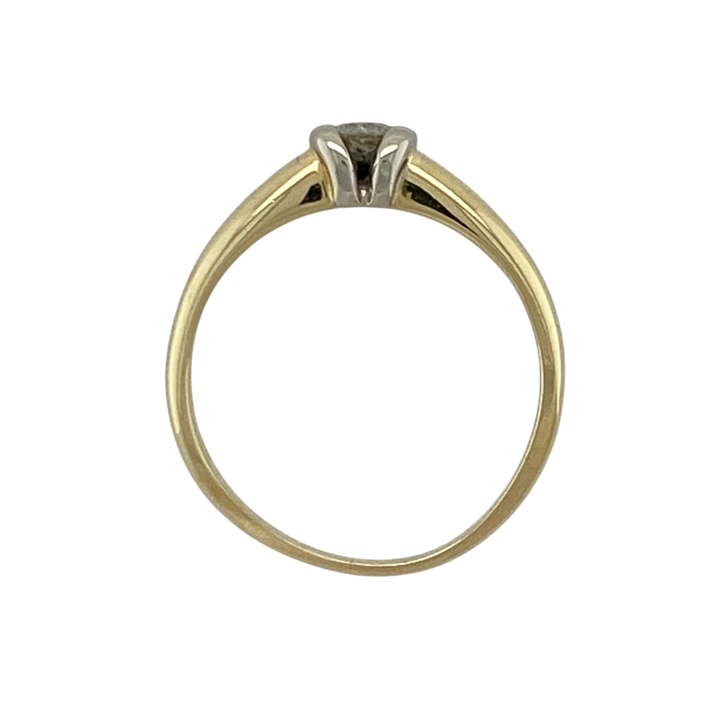 18ct Gold & Diamond Set Solitaire Ring
