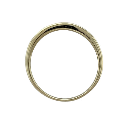 9ct Gold & Diamond Set Band Ring