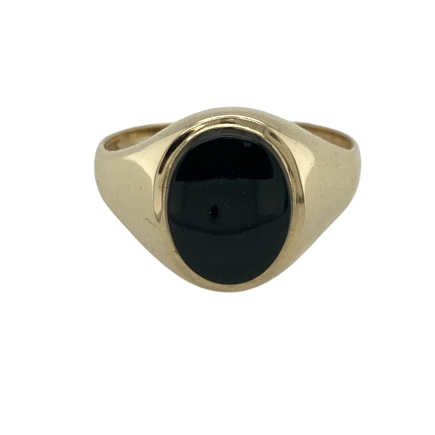 9ct Gold & Onyx Oval Signet Ring