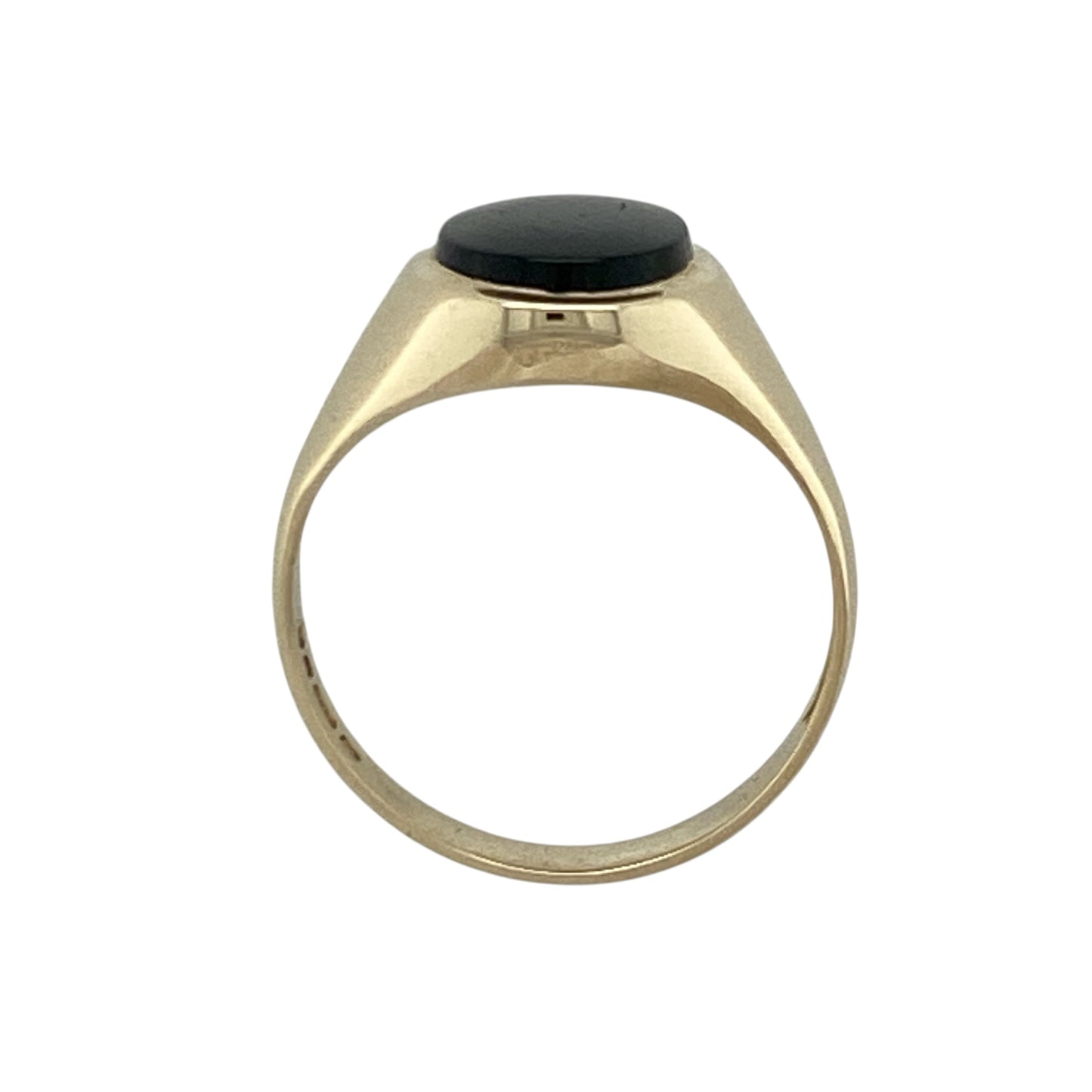 9ct Gold & Onyx Oval Signet Ring