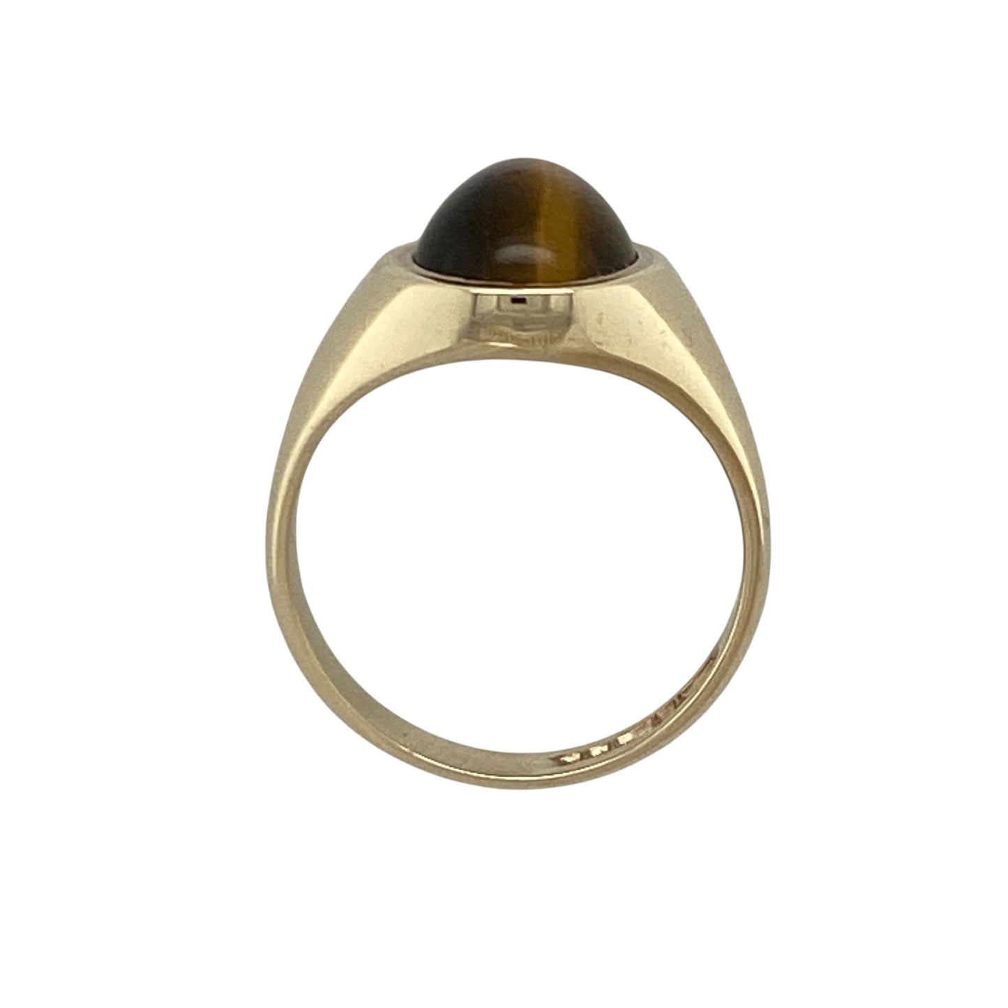 9ct Gold & Tiger's Eye Oval Signet Ring