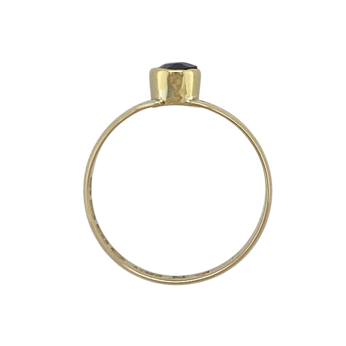 18ct Gold & Sapphire Solitaire Ring